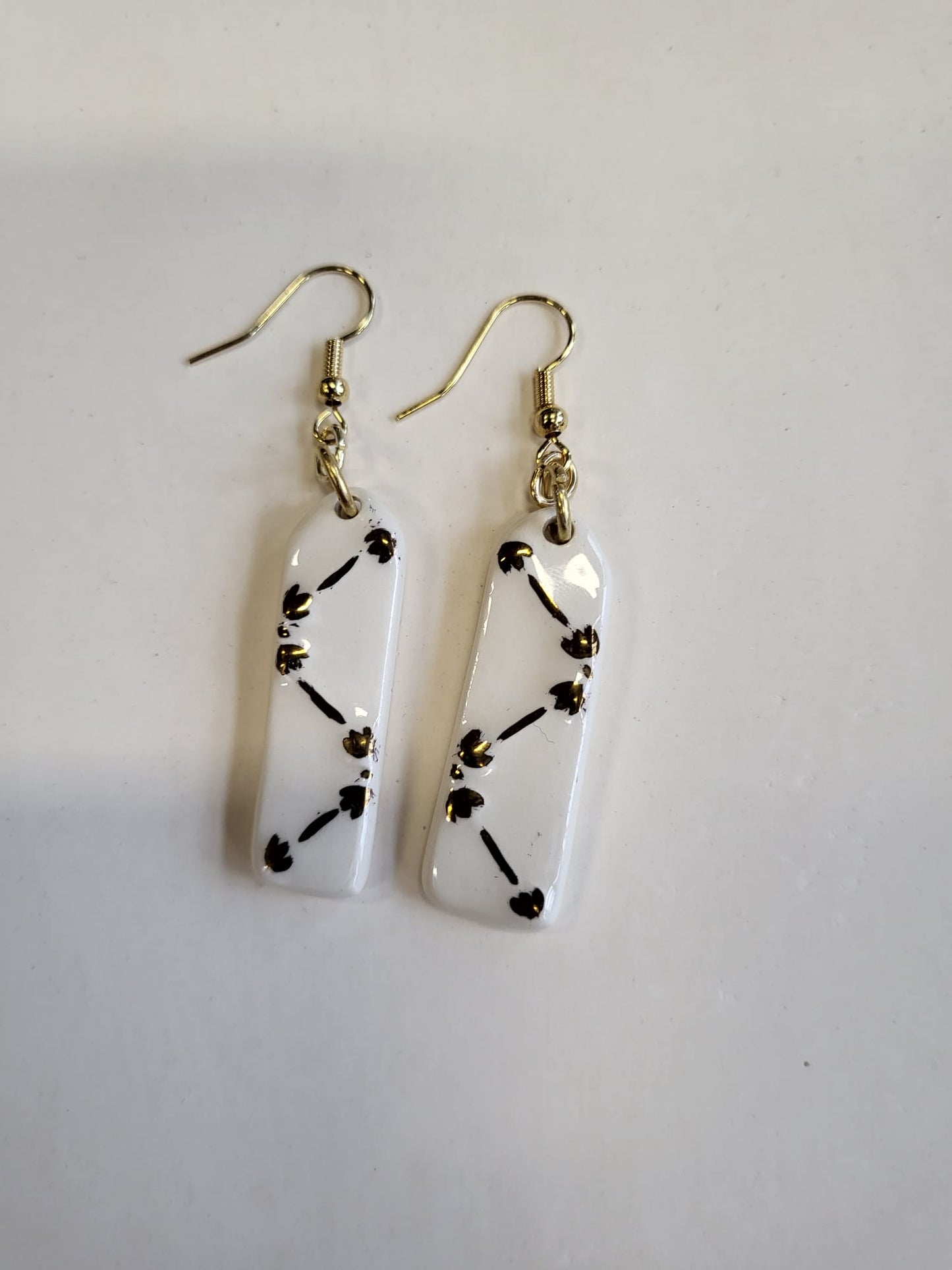 Earrings - Desvres earthenware